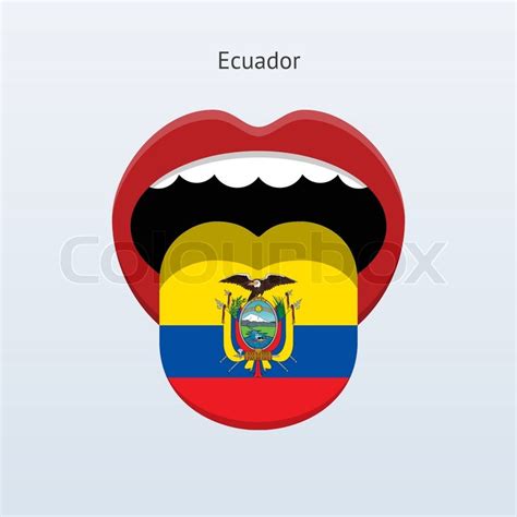 Ecuador language. Abstract human ... | Stock vector | Colourbox