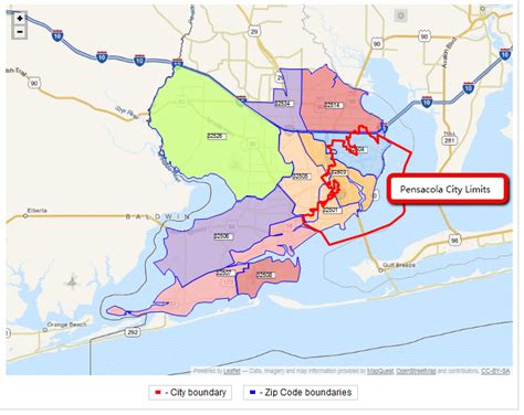 Pensacola Zip Codes Map 32534 - London Top Attractions Map