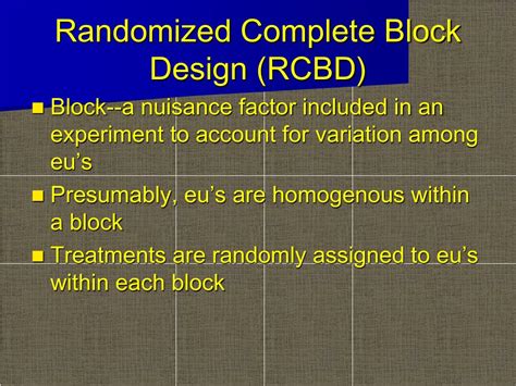 PPT - Randomized Complete Block Design (RCBD) PowerPoint Presentation, free download - ID:481694