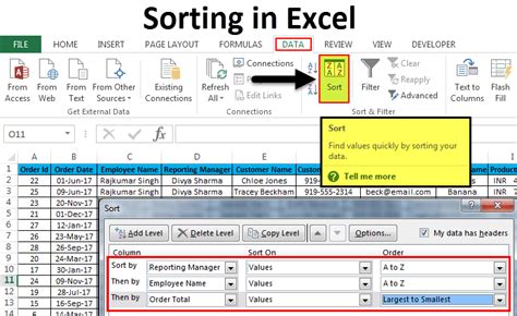 Sorting in Excel (Examples) | How to do data Sorting?