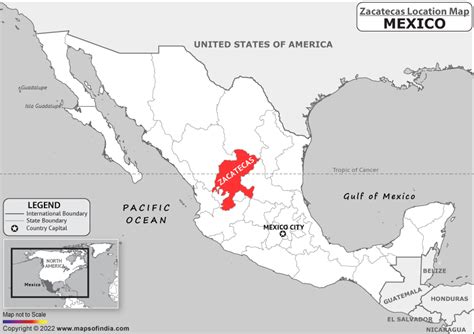 Where is Zacatecas Located in Mexico? | Zacatecas Location Map in the ...