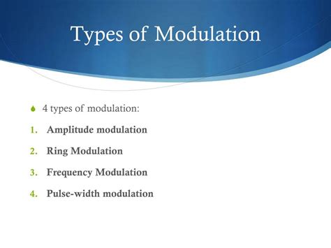 PPT - Types of Modulation PowerPoint Presentation, free download - ID ...