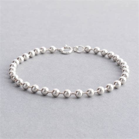 Sienna 4mm Silver Ball Chain Bracelet – Tulip Jewellery