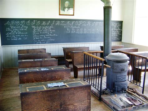 The inside of the one room schoolhouse. | This view is facin… | Flickr