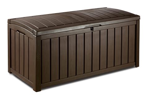 Keter Glenwood Outdoor 101 Gallon Plastic Deck Box, Brown - Walmart.com