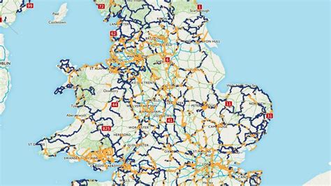 Sustrans Cycle Routes Map