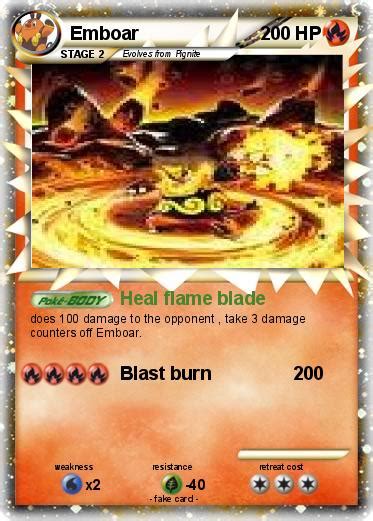 Pokémon Emboar 364 364 - Heal flame blade - My Pokemon Card