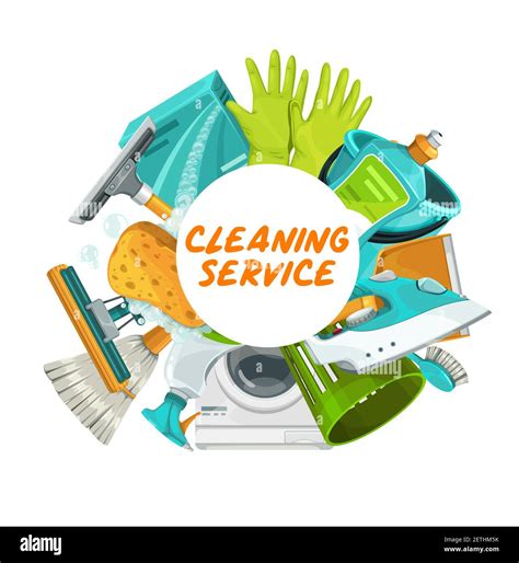 House cleaning, housekeeping and household chores vector design ...