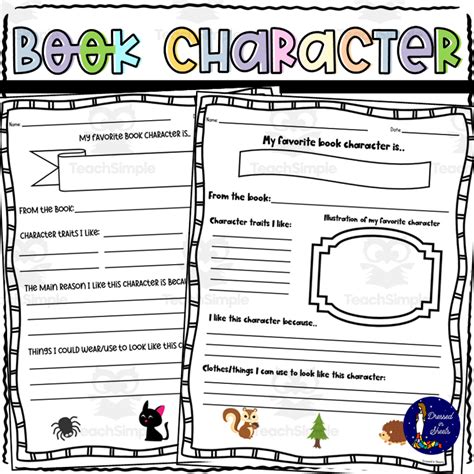 My Favorite Book Character by Teach Simple