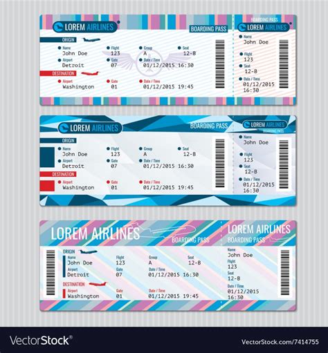 Airline Boarding Pass Template Free | Free Resume Templates