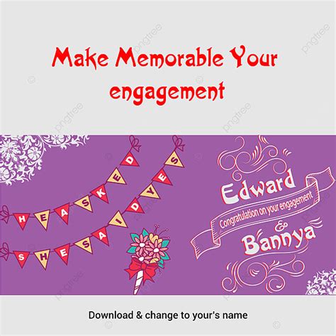 Wedding Engagement Banner Template for Free Download on Pngtree