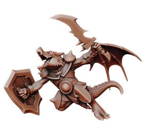 Kobold Winged Warrior Resin Miniature Dnd Miniatures Dungeons & Dragons ...