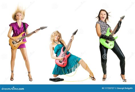 Girl Rock Band Royalty Free Stock Photography - Image: 11733727