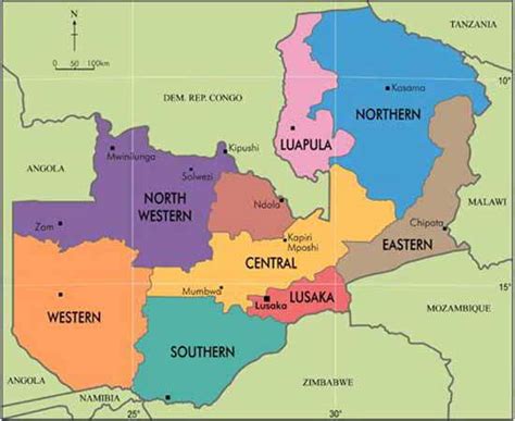 Zambia in Maps Part 1 - Major maps of Zambia, plus map of Africa. Zambia, Africa. Online ...