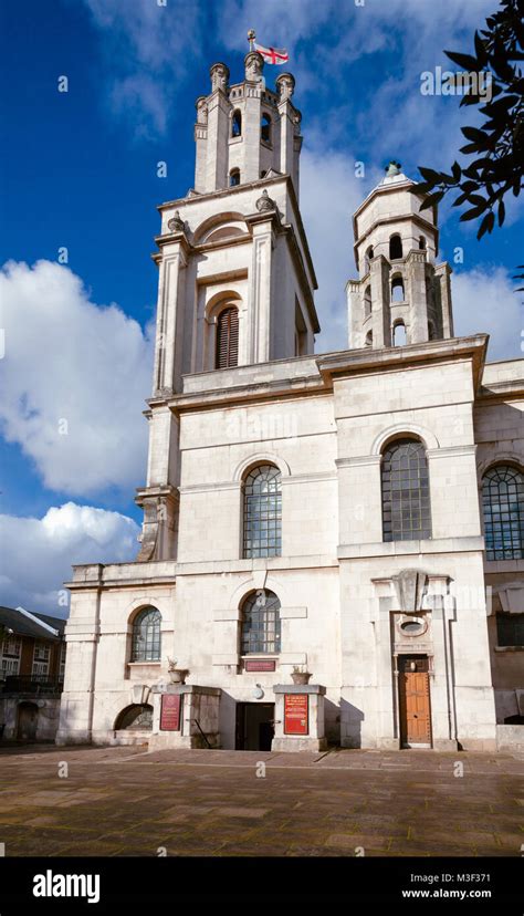 St George-in-the-East Anglican Church dedicated to Saint George in Wapping, Docklands, London ...