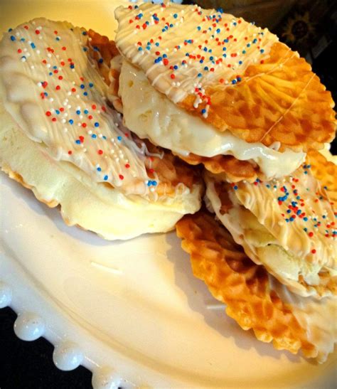 Pizzelle Ice Cream Sandwiches | Recipe | Pizzelle recipe, Chocolate ...