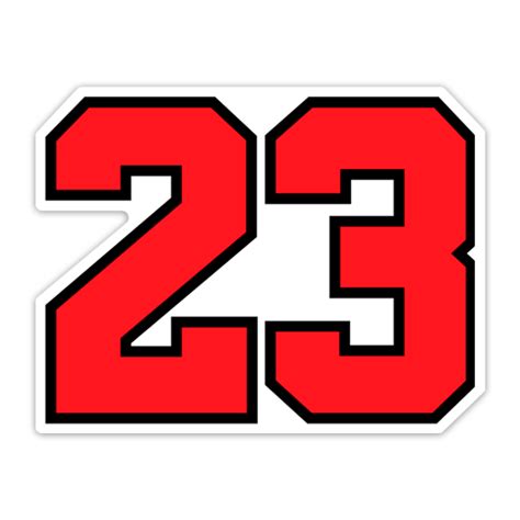 Sticker Michael Jordan Jersey 23