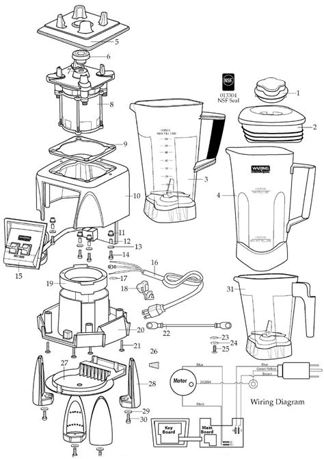 Waring Blender Parts Diagram - Wiring Diagram