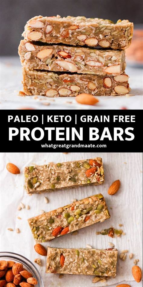 Low Carb Protein Bars (Paleo Option, Gluten Free) | Recipe | Low carb protein bars, Low carb ...