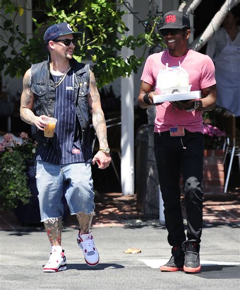 Joel Madden Wears "Fire Red" Air Jordan 4 | Sole Collector