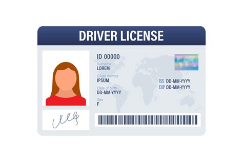 Man Driver License Plastic Card Template Graphic by DG-Studio · Creative Fabrica