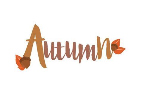 Autumn Word Art SVG Cut file by Creative Fabrica Crafts · Creative Fabrica