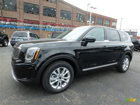 Ebony Black 2020 Kia Telluride LX AWD Exterior Photo #133480696 ...