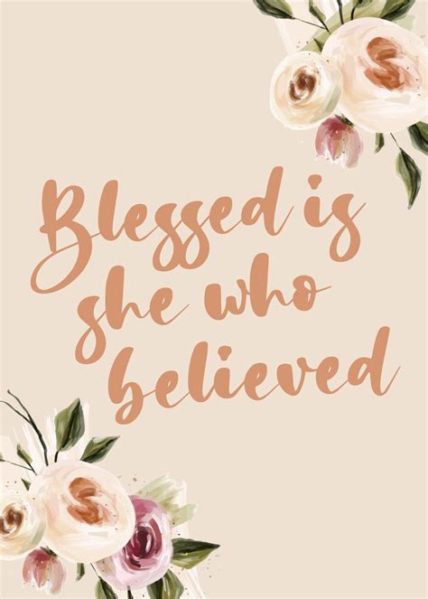 Blessed is she who believed – Seeds of Faith