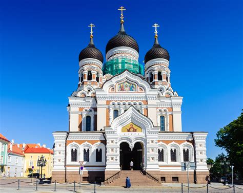 Alexander Nevsky Cathedral, an orthodox cathedral in the Tallinn Old ...