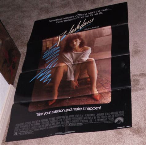 FLASHDANCE original 1983 27x41 one sheet movie poster JENNIFER BEALS | eBay