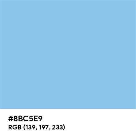 Sky Blue CMYK color hex code is #8BC5E9