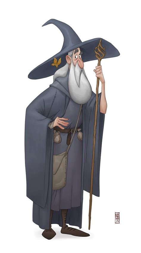 an old wizard holding a staff and wearing a hat