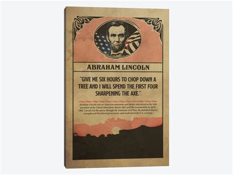 Lincoln Poster Canvas Wall Art by Shinewall | iCanvas