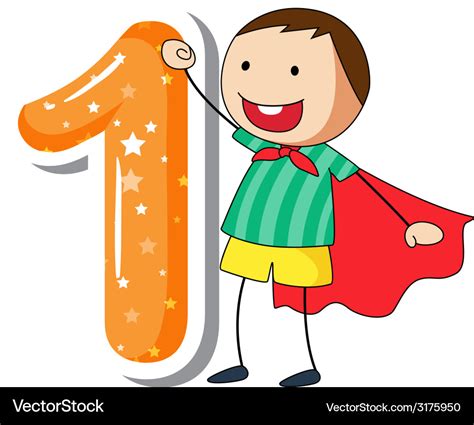 Number 1 Royalty Free Vector Image - VectorStock