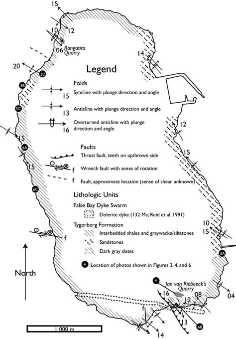 Generalized lithologic map of the rock type distributions and major ...