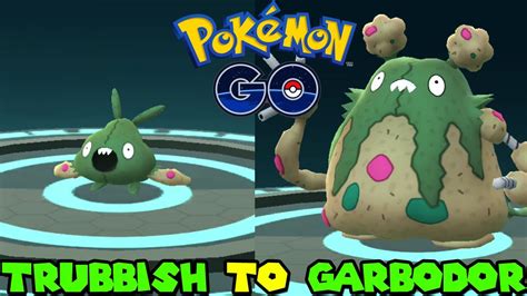 Evolving TRUBBISH to GARBODOR in Pokemon GO - YouTube