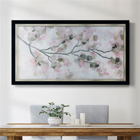 Red Barrel Studio® Cherry Blossoms Framed On Canvas Print | Wayfair