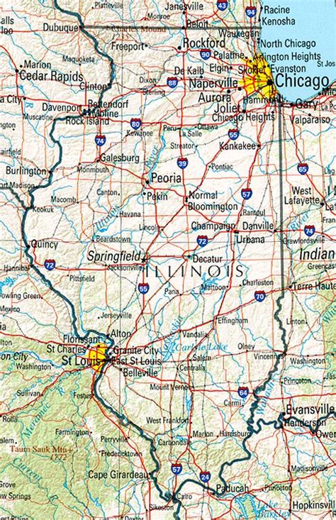 Illinois Reference Map