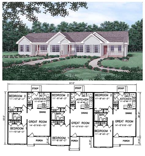 Triplex Floor Plans - floorplans.click