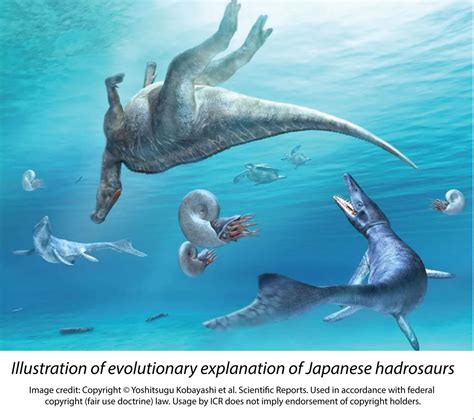 Dinosaur Mingled with Sea Creatures in Japan | The Institute for ...