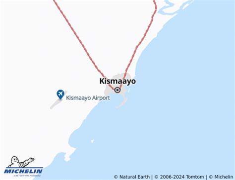 MICHELIN Kismayo map - ViaMichelin