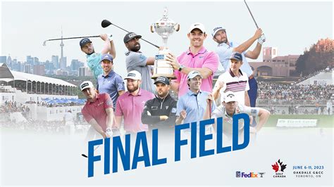 Final field released for 2023 RBC Canadian Open - RBC Canadian Open