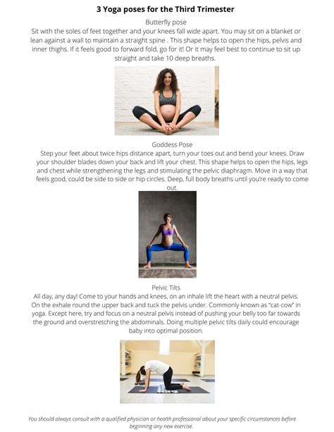 3 Yoga Poses For The Third Trimester - Care For Mom