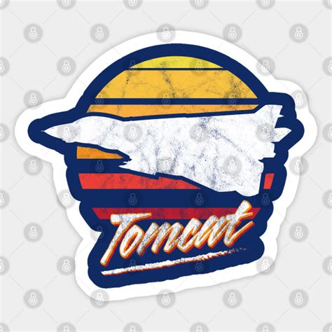 Retro F-14 Tomcat - Fighter Jet - Sticker | TeePublic