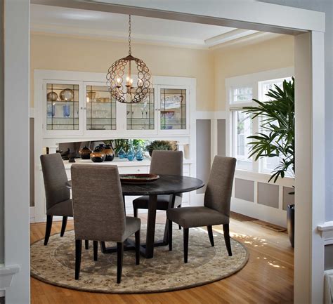 Craftsman Lighting for Dining Room With Round Table