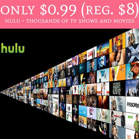 Only $0.99 (Regular $8) Hulu Monthly Service - Deal Hunting Babe