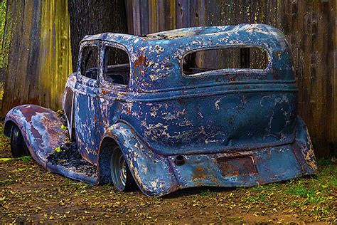 Burnt Out Classic Car Photograph by Garry Gay - Pixels