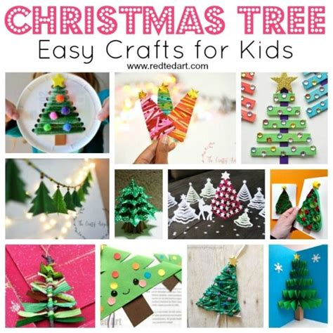 Easy Christmas Tree Crafts for Kids - Red Ted Art - Kids Crafts