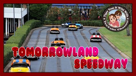 Tomorrowland Speedway Ride at Walt Disney World's Magic Kingdom - YouTube