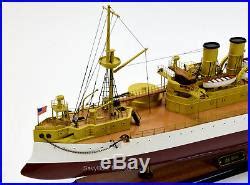 USS Maine (ACR-1) Armored Cruiser Wooden Battleship Model Museum Quality 32 | maine